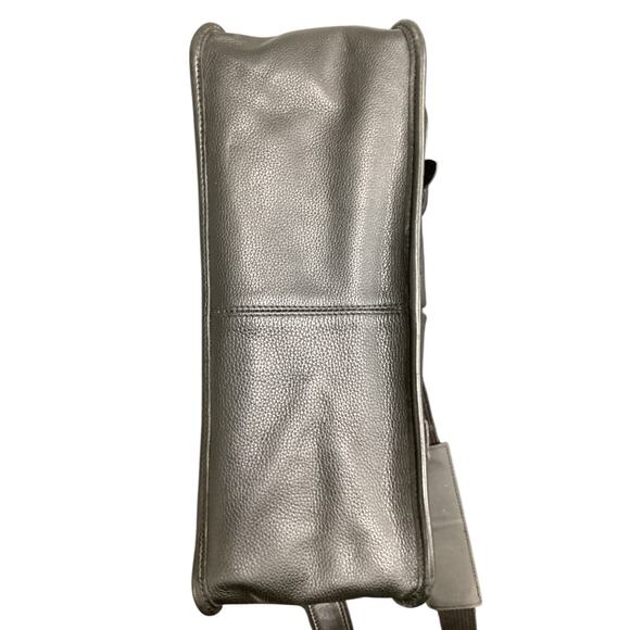 Vintage Longchamp Bag Unisex One Size Pebbled Leather Messenger Bag Black - Picture 8 of 10